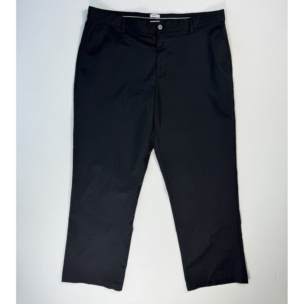 Adidas Golf Pants Mens 38x32 Black Climalite Adicross Tapered Active Performance